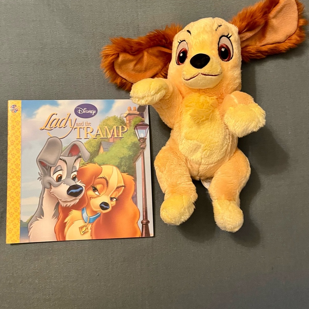 DISNEY - LADY and the TRAMP Plush and Storybook Set